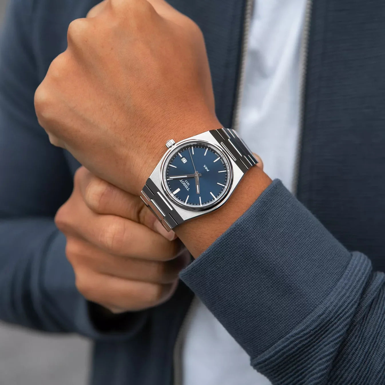 Tissot - Luxury Stainless Steel Blue Dial Men's Watch